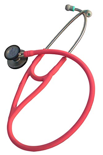 Kila Scopes Virtuoso Stethoscope - Professional Dual Head Cardiology & Diagnostic Stethoscope for Doctors and Nurses - with Accessories, K750 Pink