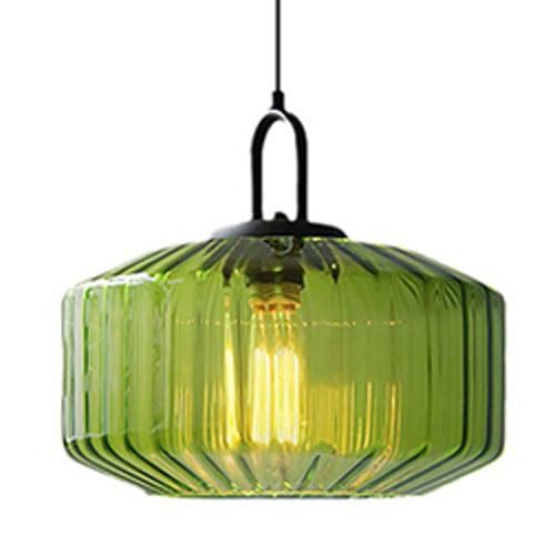 Lustre E27 à une tête en verre nordique pour luminaire de restaurant