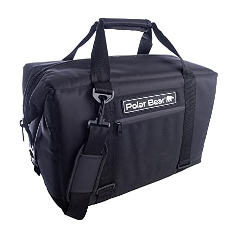 Polar Bear Coolers 24 Pack Original Nylon Soft Cooler Bag Insulated Leak Proof Beach Cooler Bag, Ice Cooler Bag for Travel | Heavy Duty Bag Cooler, Portable Cooler Bag | Sweat Proof Cover