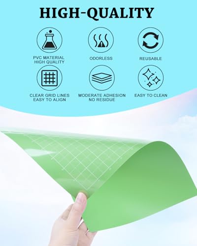 UCEC Cutting Mat Compatible with Joy Xtra, 3 Pack Standard Grip Reusable Cutting Mat, 8.5x12in Adhesive Sticky Non-Slip Durable Cut Mats Replacement Accessories for Sewing Quilting, Craft - Thumbnail 4