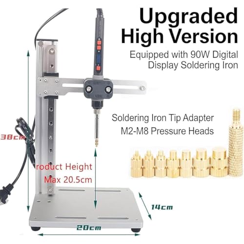 Machine de pressage à chaud verticale 90W avec kit d'insertion de d'inserts M2-M8