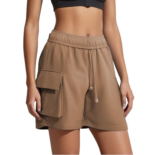 Short de sport femme fluide en coton respirant pour le yoga