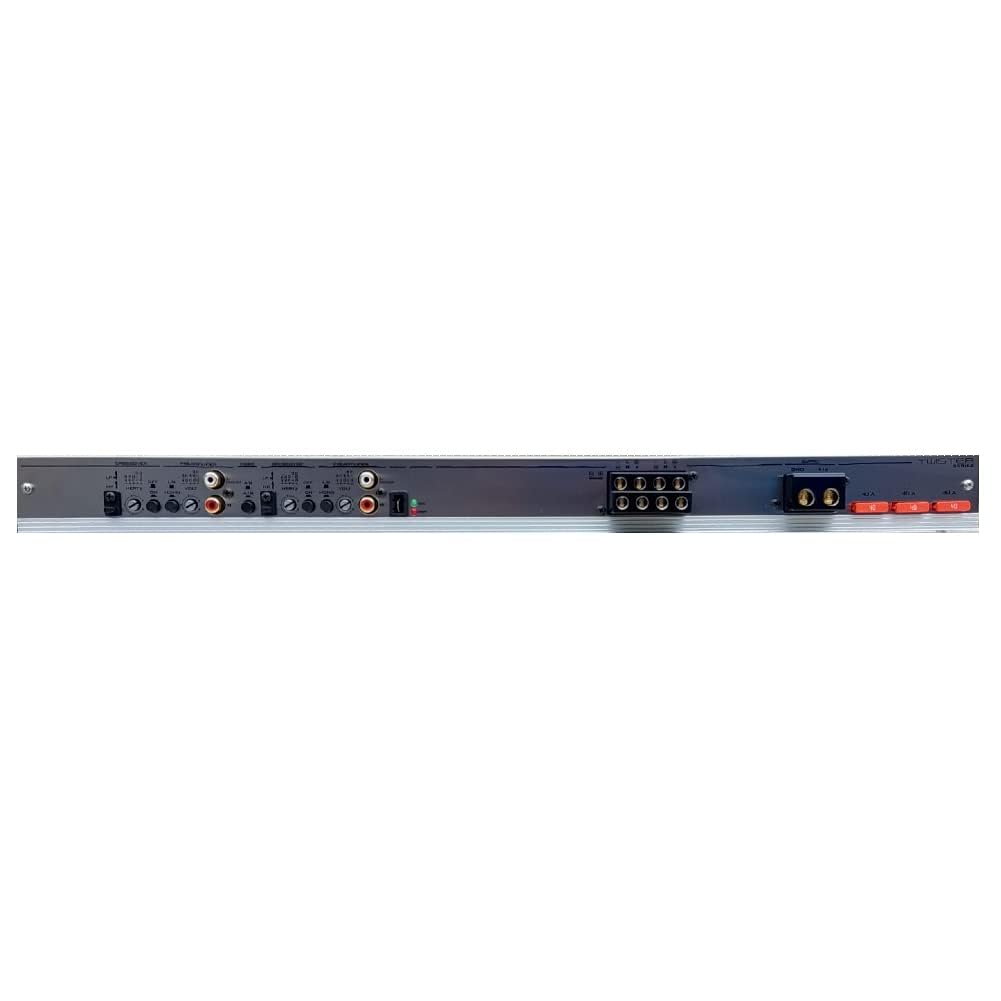KIT SET PER AUDIO SYSTEM F4-650, 1 amplificatore 4 canali classe ab 4 x 260 watt rms a 2 ohm spl bagagliaio cofano auto, 1 pezzo + 3 sticker omaggio