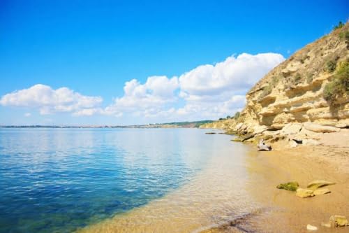 Paysage sauvage sur la cote marine poster 120 x 80 cm adrium pour un salon evasion