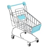  Toddmomy Mini Chariot de Miniature Décoratif Multifonction pour Garçon Fille Panier de Courses Petit Caddie de Rangement pour Chambre Bureau