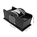 Obetuens 1, 2 Deck Black Casino Hand Crank Card shuffler Tool, for Casino Games, Low Noise Card Mixer for UNO, Blackjack, and More (Black)