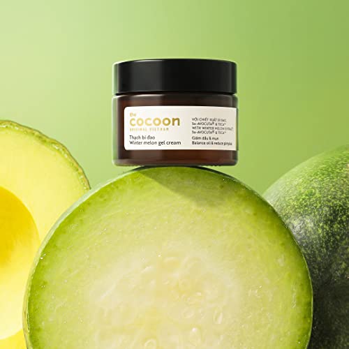COCOONORIGINAL Vietnam Winter Melon Gel Cream 30ml / 1.01 fl oz &ndash; Oil Control Gel Moisturizer with Niacinamide & Centella for Acne-Prone & Oily Skin, Lightweight Hydrating Vegan Face Moisturizer