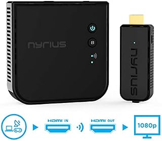 Nyrius Aries Prime Wireless Video HDMI Transmitter & Receiver for Streaming HD 1080p