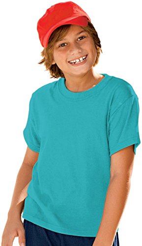 Hanes Boys' ComfortBlend EcoSmart Crewneck_Teal_S