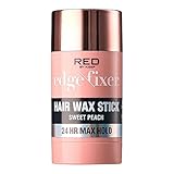 Red by Kiss Hair Wax Stick 24HR Max Hold Edge Fixer Edge Control Pomade Non-Sticky, Non-Oily Flake Free Hair Styling Wax (Sweet Peach)