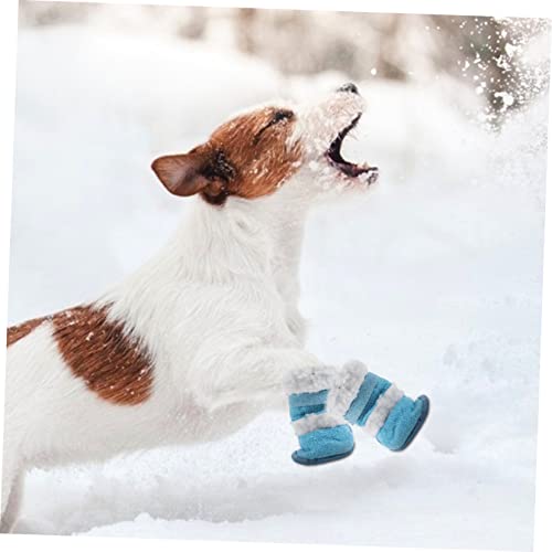iplusmile 4 Pcs Sapatos Para Animais De Estimação Sapatos De Cachorro Pés De Cachorro Bota De Chuva