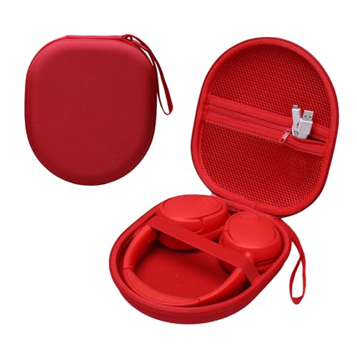 Étui de transport rouge pour casque JBL et Sony idéal trajets quotidiens