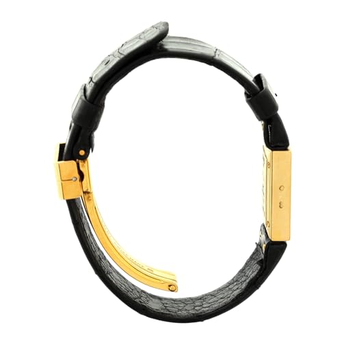 Pre-Loved Matelasse Quartz Watch Yellow Gold and Alligator 193