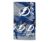 Northwest NHL Tampa Bay Lightning Oversized Microfiber Beach Towel, 40 x 72 Inches – Quick Dry, Sand Resistant, Lightweight, Highly Absorbent, Distorter Design