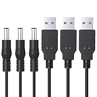 Câble Adaptateur USB Vers DC 5.5mm/3.5mm - 5V 2A - 1 Mètre - Chargeur Universel