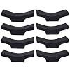 Cabilock Legering Eetstokjes Creatieve Eetstokjes Hotel Catering Chopsticks (Zwart) 8Pcs