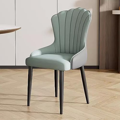 Chaises de salle à manger et cuisine LiChA avec accoudoirs fauteuil en cuir PU dossier haut