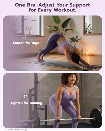 Image of FITTIN Adjustable Sports Bra for Large-Bust: Adjust Support for Workout | No More Settling Dial in Your Perfect Fit Full Coverage No Spillage for Gym & Yoga - for C-DDD Cup Plus Size Large Bust Women