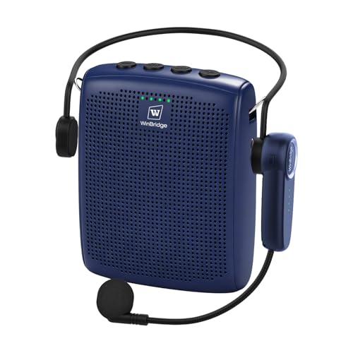 WinBridge Voice Amplifier with Bluetooth Headset Mic, Portable PA System