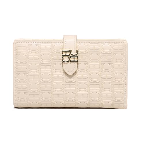 Listado de Carteras para Mujer , tabla con los diez mejores. 43 CHCH Cartera para Mujer Cartera de Gran Capacidad Tarjetero Rectangular (Beige)