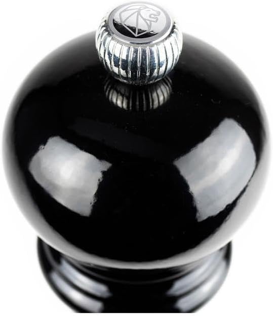 Peugeot - Paris Manual Salt Mill - Adjustable Grinder - Beechwood, Gloss Black