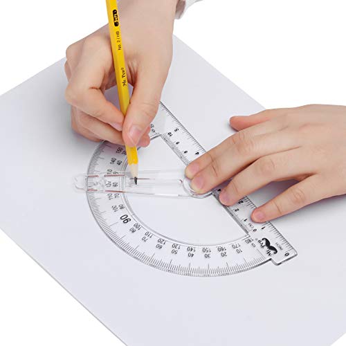mr pen- protractor 6 inches protractor with swing arm pack of 3