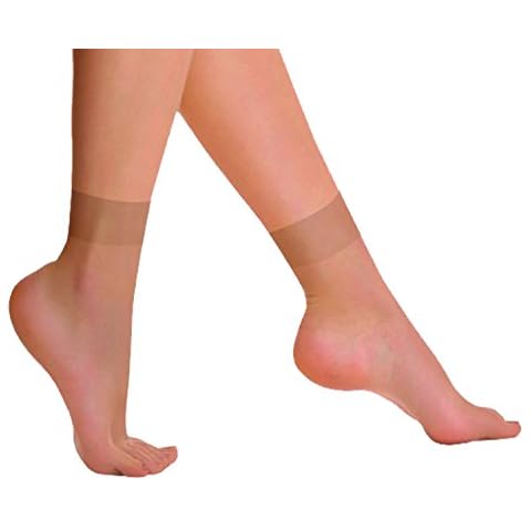 Joanna Gray Comfort Top 15 Denier Anklet Socks (10 Pair Pack) (Mink) Cover