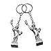 2x 3D NY Statue of Liberty Smaller Ring Metal Keychain Souvenir Gift - Set of 2