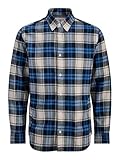 Jack & Jones - Camisa de manga larga para adulto, corte normal, cuello de camisa