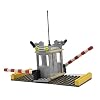 Building Bricks 2 Lane Toll Booth MOC City Town Toys Security Checkpoint Parking Lot Lane Booth Compatible with All Major Brick Brands Educational Toy Ages 4+