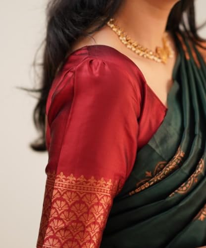 Image of Avantika Fashion Women's Kanjivaram Soft Silk Banarasi Sarees With Blouse Piece For Women
