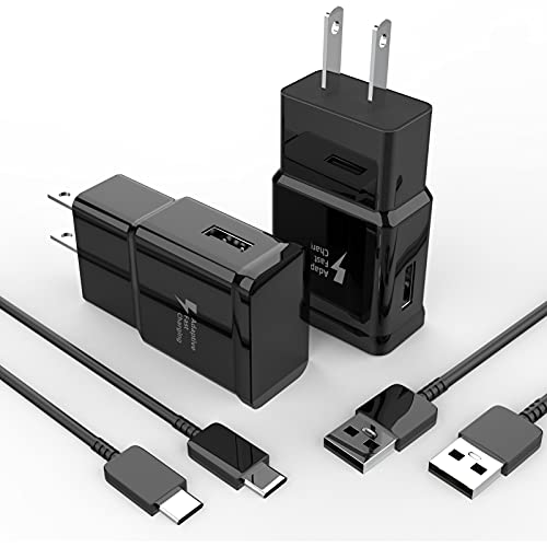 Usb C Fast Wall Charger Compatible For Samsung Galaxy Adapter Type Android Cell Phone Charging Power Tablet Cable Cord Block Super S8 S9 S10 S20 S21 Ultra A21S Note8 Plus A31 Adaptive Lg Port Box #TOP1