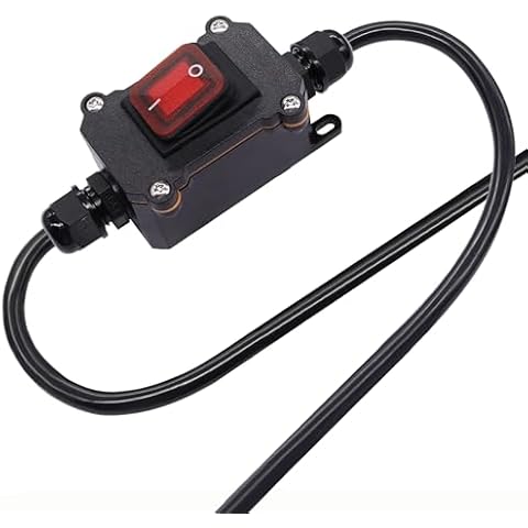 RPTCOTU Waterproof Inline Cord Switch Cover