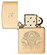 Zippo Sturmfeuerzeug - God Jupiter, Brushed Brass, Laser Engrave - Nachfüllbar - Wiederverwendbar - Windfestes Design - Geschenkbox - Made in USA