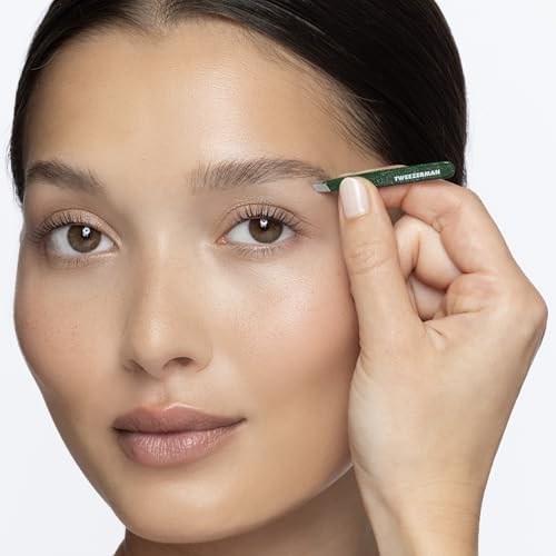 Tweezerman Conjunto de micro mini pinças Enchanted Garden - pinças de sobrancelha para mulheres e ho