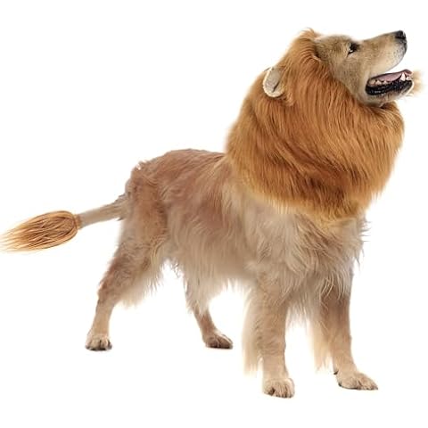 CQJ Lion Mane Dog Costume for Large Dogs Cover
