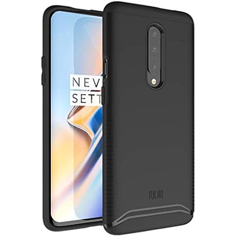 TUDIA DualShield Designed for OnePlus 7 Pro Case, [Merge] Dual Layer Hard Back Heavy Duty Anti Scratch Slim Case for OnePlus 7 Pro (Matte Black) Cover