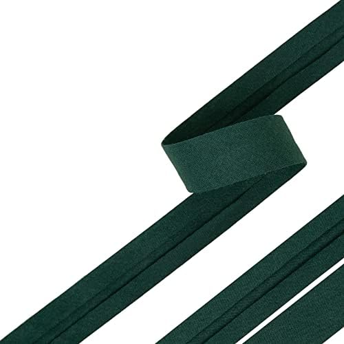 KRAFTZ White Cotton Bias Binding Tape – 12mm X 50m Roll For Sewing, Bunting, And Dressmaking