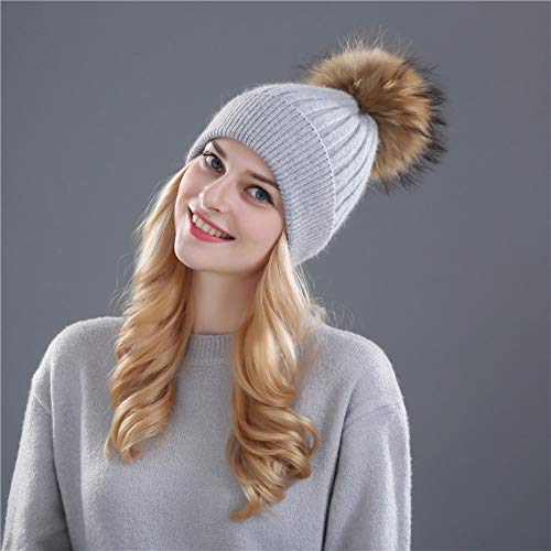 Bonnet tricoté femme en laine d'hiver chaud et stretch pour protection contre le froid