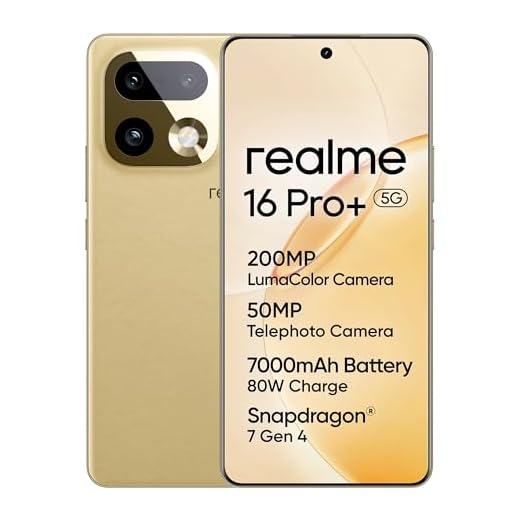 realme 16 Pro+ 5G Smartphone 12+512GB,Oro Master,6,8'' AMOLED 144Hz,Ricarica 80W Ultra Veloce,Batteria 7000mAh,Tripla Fotocamera 200MP,Snapdragon 7 Gen4,Fotocamera Frontale 50MP,IP69