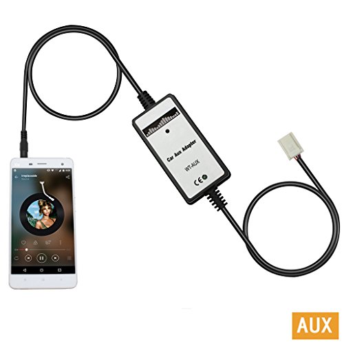 Yomikoo Auxillary Adapter, Car Radio 3.5mm Audio Input Adapter AUX Jack Interface