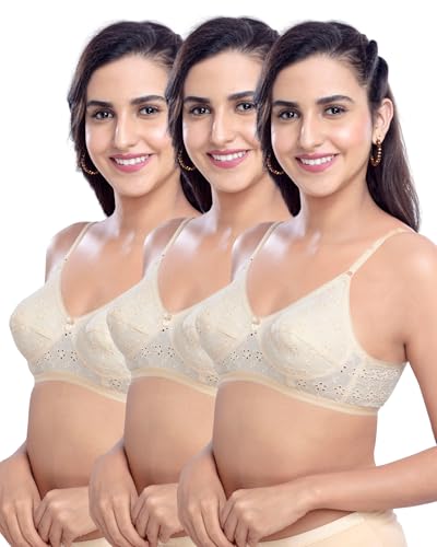 Image of Brida Italia Women's Cotton Minimizer Saree Bra | Full Coverage | Non-Padded, Wire-Free | Comfortable Daily