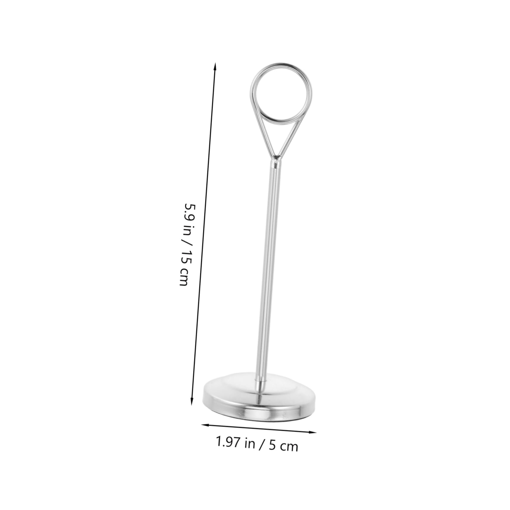 CIYODO Stainless Steel Table Card Holders Set Pcs Number Card Holders for Wedding and Banquets Sleek and Sturdy Cm Silver