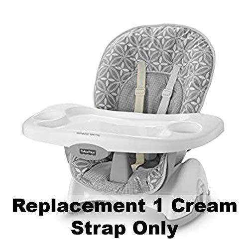 Replacement Strap For Fisher-Price Space-Saver Highchair - W4120 - Includes 1 Beige / Cream Replacement Shoulder Strap - Fits Many Models #TOP2
