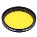 Kafuty-1 40.5mm Round Full Color Lens Filter,Orange Yellow Green Blue Purple Full Color Camera Lens Filter with Storage Box for Canon,for Nikon,for Sony(Yellow)
