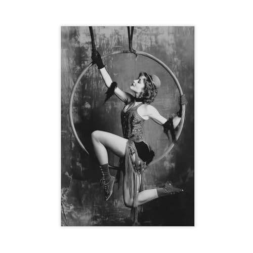 UTGN Poster sur toile vintage Acrobates Cabaret Show - Art mural - 20 x 30 cm
