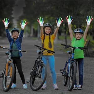 Aywewii Led Gloves For Kids Cool Toys Boy Toys Flashing Gloves And Shoelaces With 6 Modes Light Up Toys For 8-10 Years Old Boys Fun Toys Gifts For Dances, Performances And Birthday Parties #TOP6