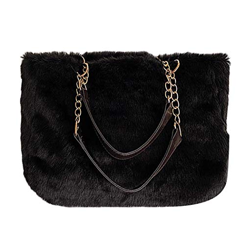 Sac à main en peluche léopard cabas épaule sophistiqué pour femme