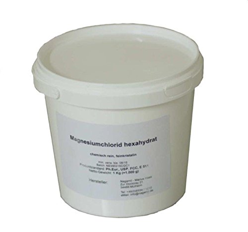 Cloruro de magnesio hexahidratado 1 kg en calidad alimentaria E511 – cristal fino