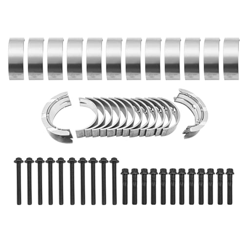 77952600 Pleuellager und 77953600 Hauptlager mit Schrauben für N57D30 Motoren Kompatibel mit BMW 3er 330d 335d 4er 430d 5er 530d 535d X3 X5 X6 xDrive 30d 40d